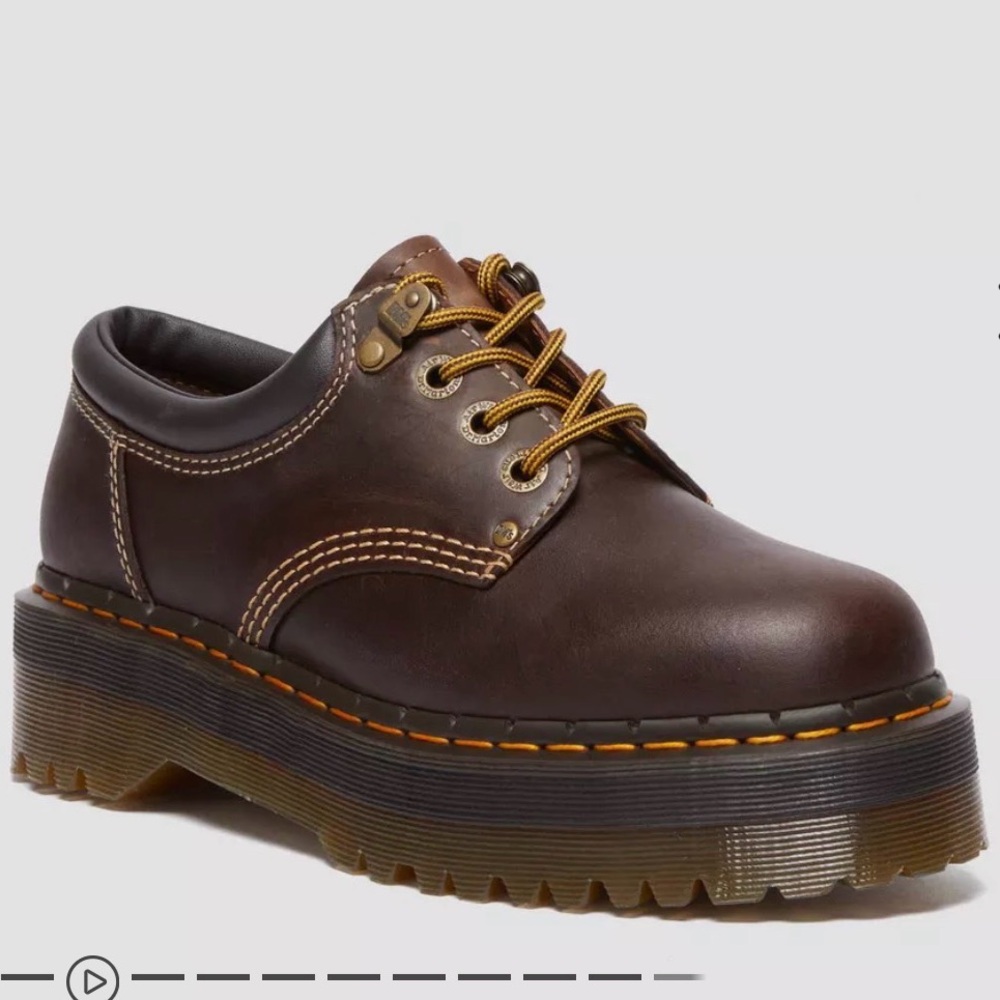 Dr. Martens Platform Lug Sole Crazy Horse Oxford Shoes Women’s 8